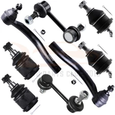 8Pcs Front Ball Joints Steering Sway Bar Tie Rod End Fits 2003-2007 Honda Accord