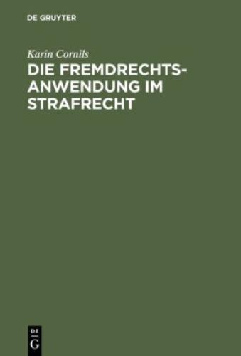 Thumbnail - Die Fremdrechtsanwendung Strafrecht 2511