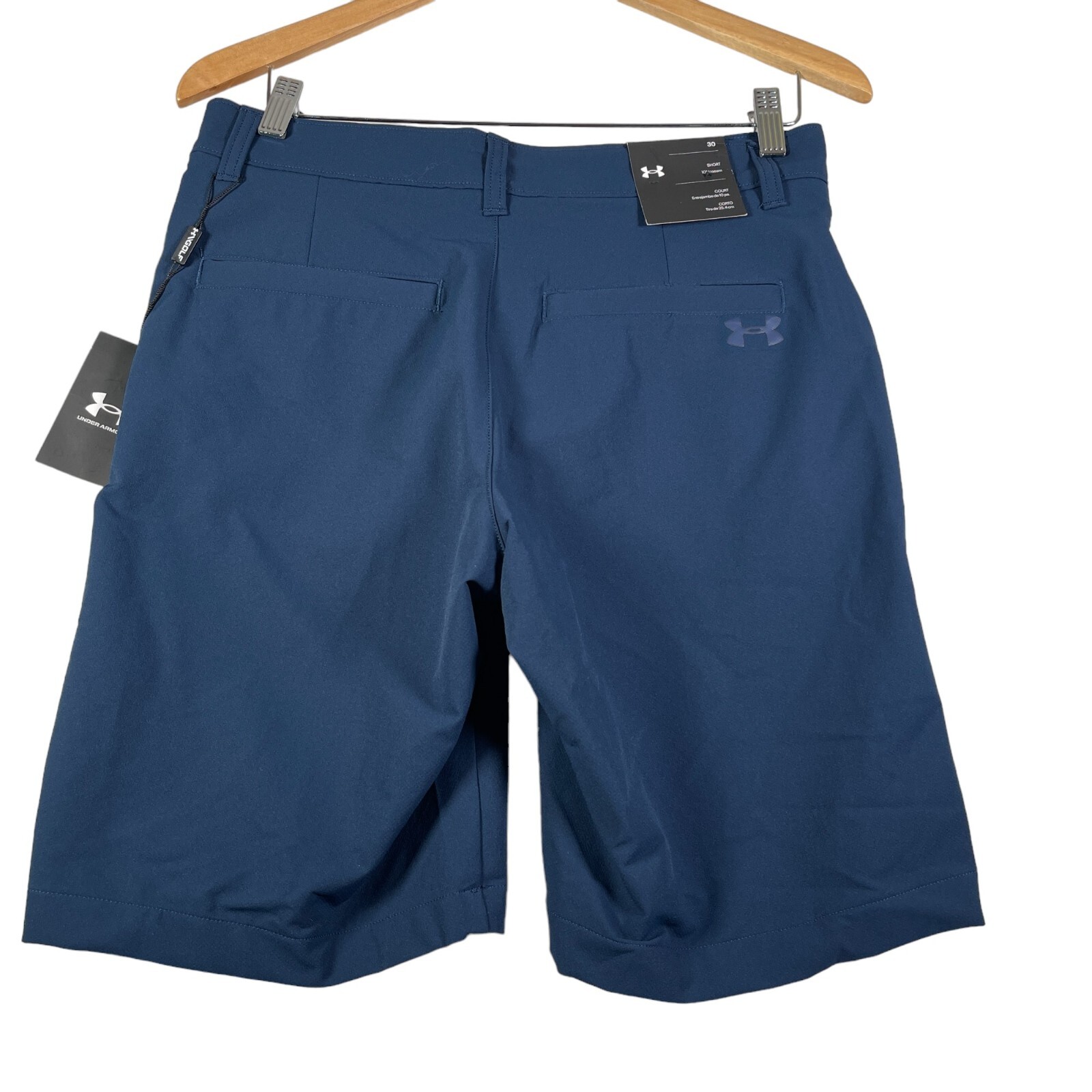 Under Armour Shorts Mens 30 Blue Matchplay Golf Chino 4 Way Stretch Fast Dry NEW thumbnail 2