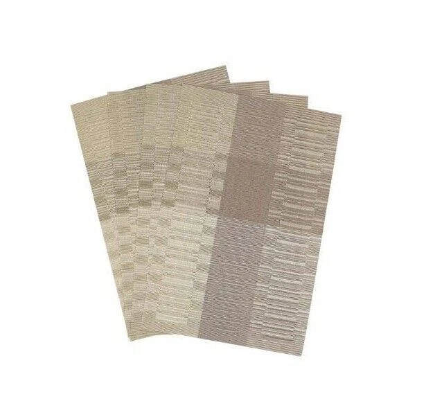 Manteles individuales para mesa de comedor alfombrillas resistentes al calor lavables PVC paquete de 8 Foto 4 de 4