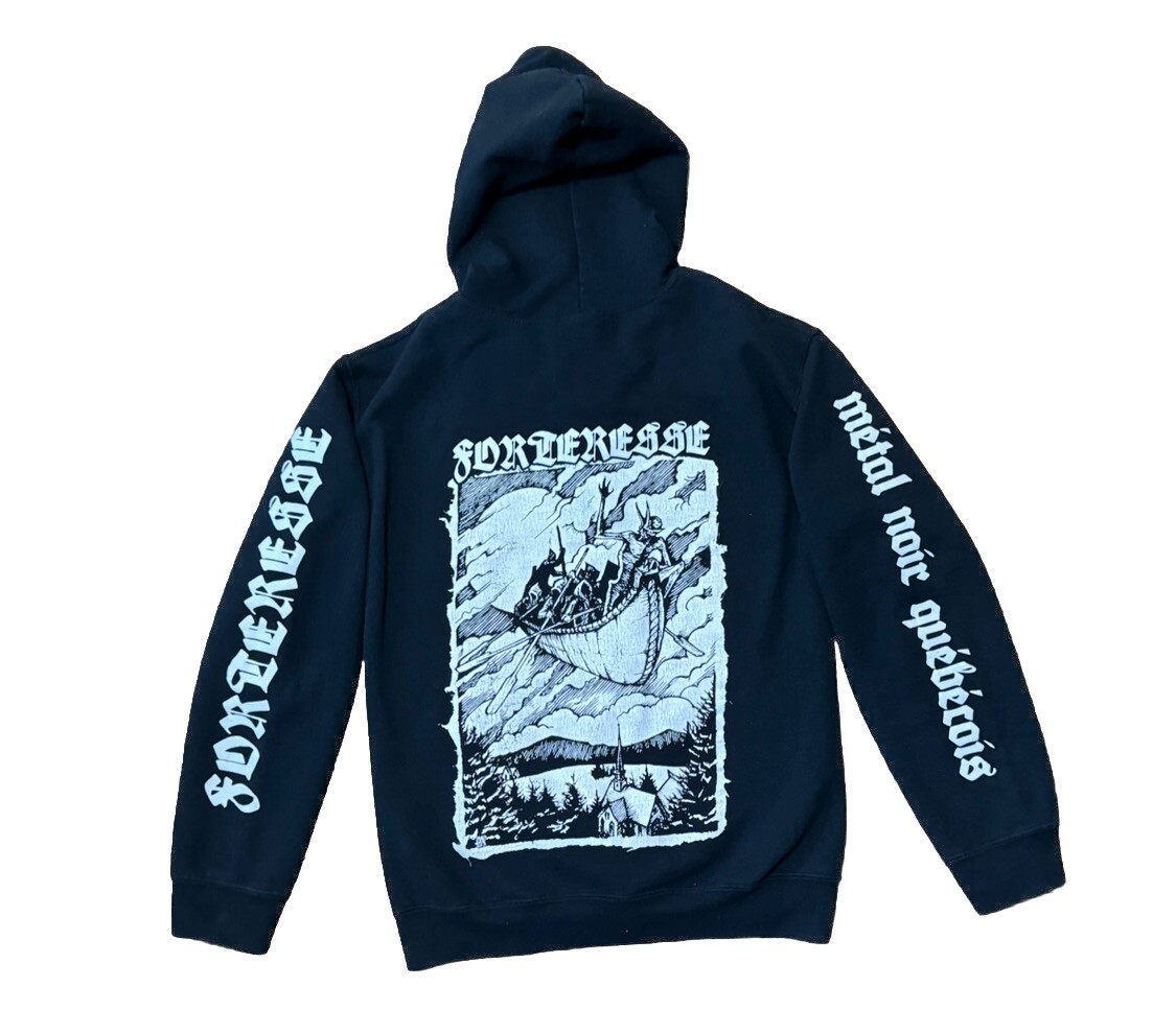 Forteresse Black Metal Hoodie Quebecois Band Merch Small