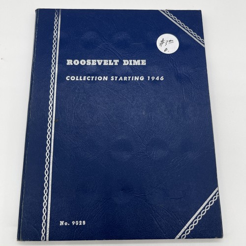 Roosevelt Dime Collection Starting 1946 Partial Book No.9029 without coins