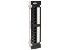 TRIPP LITE N250-012 12-Port Cat6 Wall-Mount Vertical 110 Patch Panel