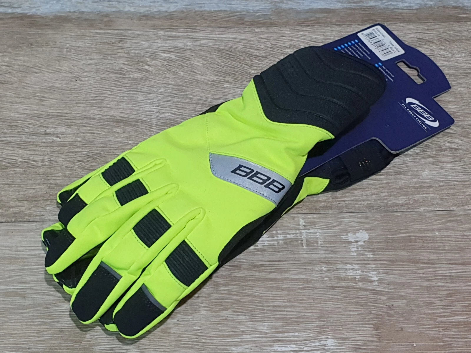 BBB / BWG-29 Neon Yellow Winter Cycling Bike Gloves - Large