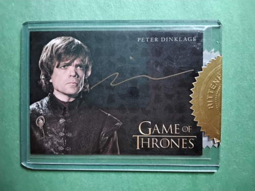 Game of Thrones Season 3 Peter Dinklage as Tyrion Lannister Incentive Autograph - Picture 1 of 2