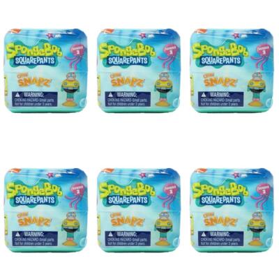 SpongeBob SquarePants Chibi Snapz Series 2 - Lot of 6 Sealed Blind Cubes