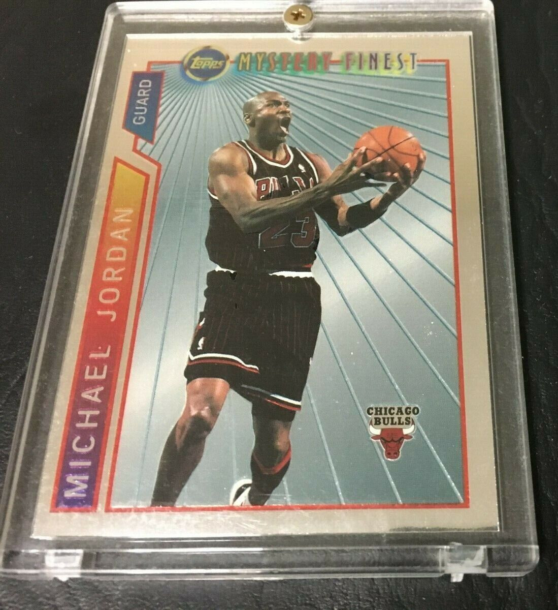 MICHAEL JORDAN 1996-97 Topps Mystery Finest Insert # M14 Screw Down Holder