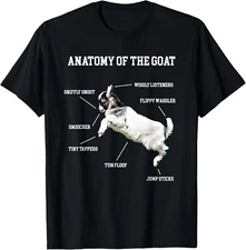 Anatomy Of The Goat Baby Kid Cute Animal Lover Shirt Floof Gift Unisex T-Shirt