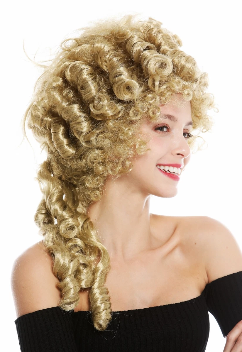 Parrucca Donna Carnevale Barocco Marie Antoinette Biondo Platino Parrucca Donna Carnevale Barocco Marie Antoinette Biondo Platino