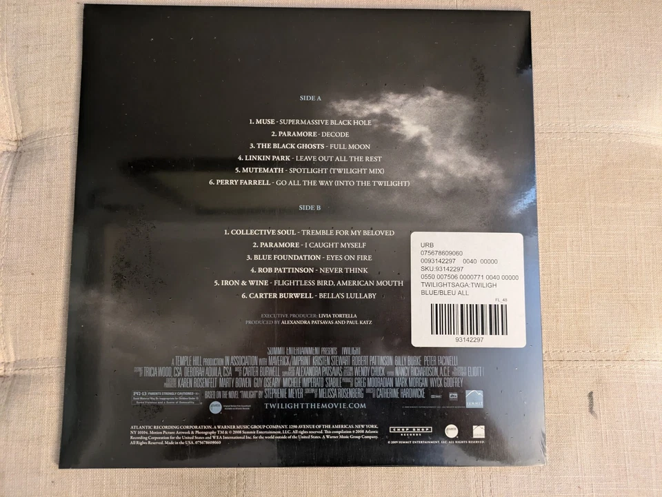 Twilight (Blue Smoke) + New Moon (Clear Smoke UO) Vinyl Set - NEW / SEALED - Image 4 of 4