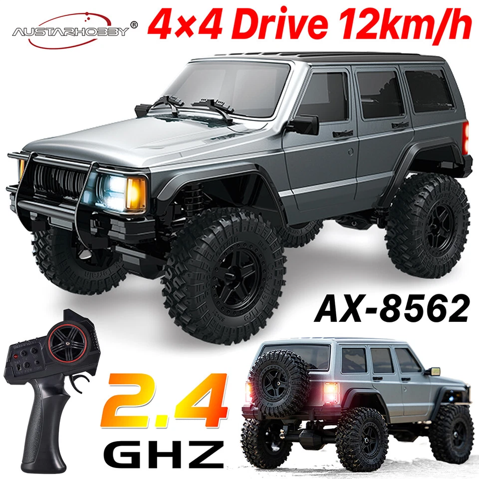 Vehículo de coche RTR AUSTARHOBBY AX-8562 4x4 2,4 G 12 km/H velocidad RC Rock Crawler 1/18 Foto 3 de 4