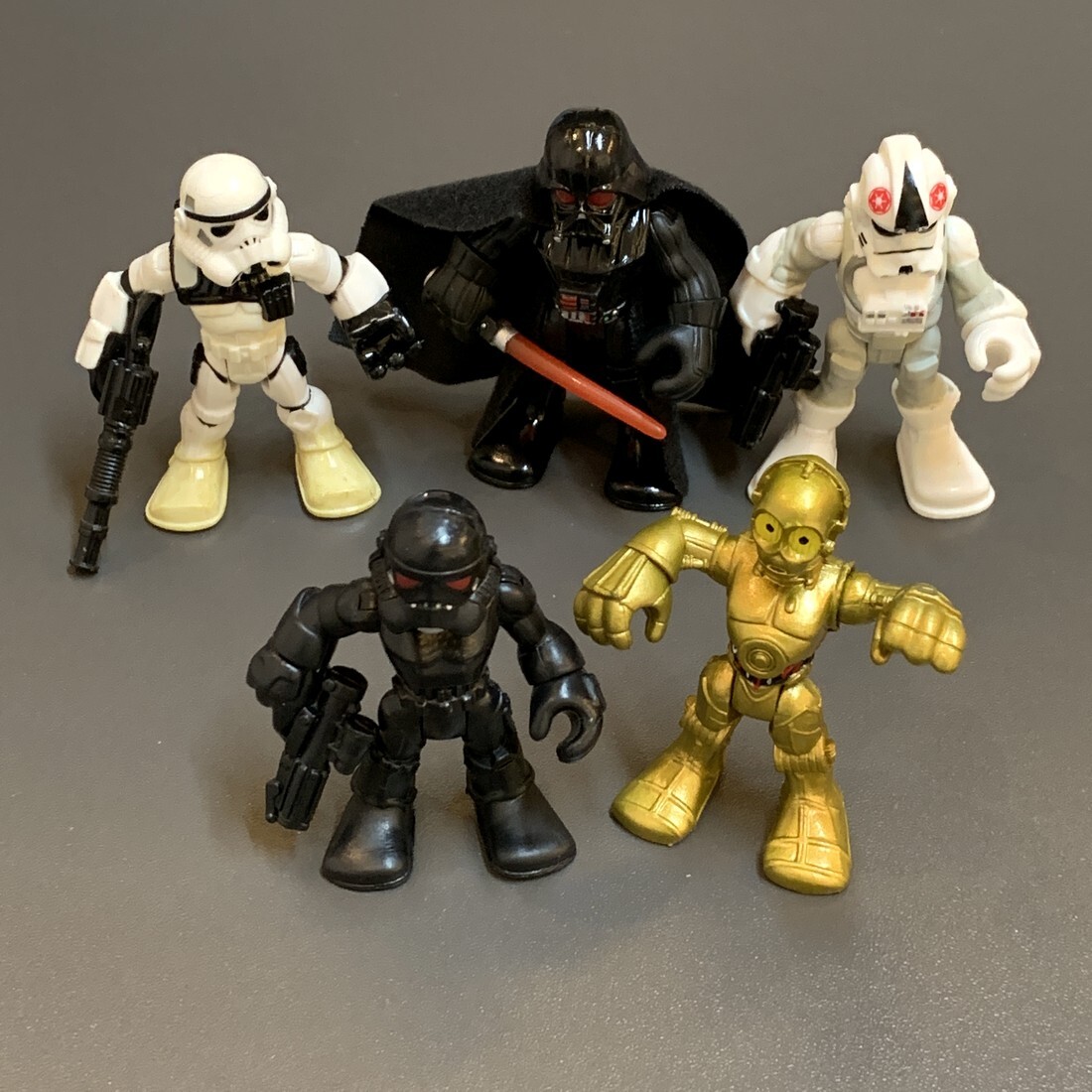 Star Wars Playskool Heroes Galactic Heroes Imperial Forces Pack – 6 Actionfiguren (Scout Trooper, Stormtrooper Uvm.), Je 7,6cm