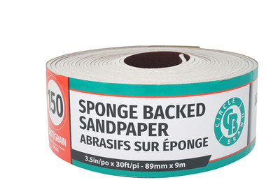 Circle Brand Foam Backed Sandpaper Rolls 150 Grit