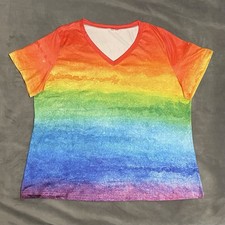 Damen Regenbogen T-Shirt