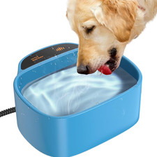 Heated Water Bowl for Outdoor Pets, 85 OZ Capacity, 35W Durable Design for Winte