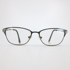 Dana Buchman Agnes BK Black Cat Eye Eyeglass Frames 52-16-135 Animal Print