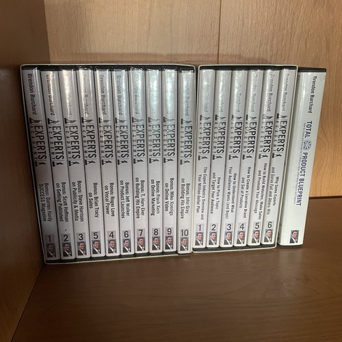 Brendon Burchard Experts Academy Lot of 3 Sets 16 DVD & 6 CDs Marketing Business