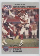 1990 Pro Set Super Bowl XXV Silver Anniversary Box Set Lee Johnson #117 0w8