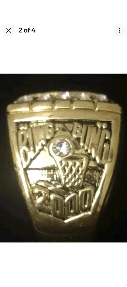 ANEL DO CAMPEONATO KOBE BRYANT LAKERS 2000 NBA FINALS - Imagem 2 de 3