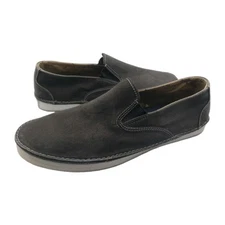 Mens Sz 11.5 Sperry Top Sider Slip On Boat Shoes Faded Charcoal Gray