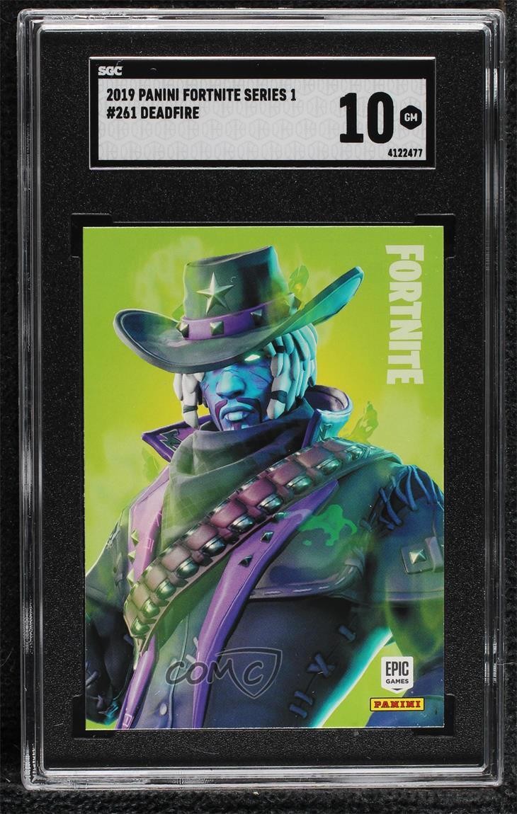 2019 Panini Fortnite Deadfire #261 SGC 10 GEM 2f4