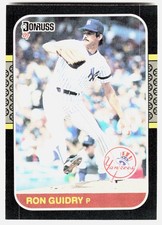 1987 Donruss #93 Ron Guidry - EX