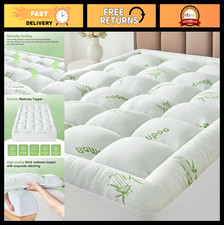 King Size Bamboo Mattress Topper - Soft Pillo...