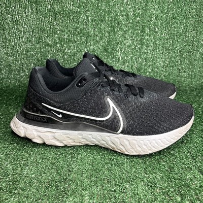 Nike React Infinity Run Flyknit 3 Shoes Mens Size 11 Black Running DH5392-001