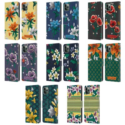 OFFICIAL FRIDA KAHLO FLOWERS LEATHER BOOK WALLET CASE FOR APPLE iPHONE PHONES