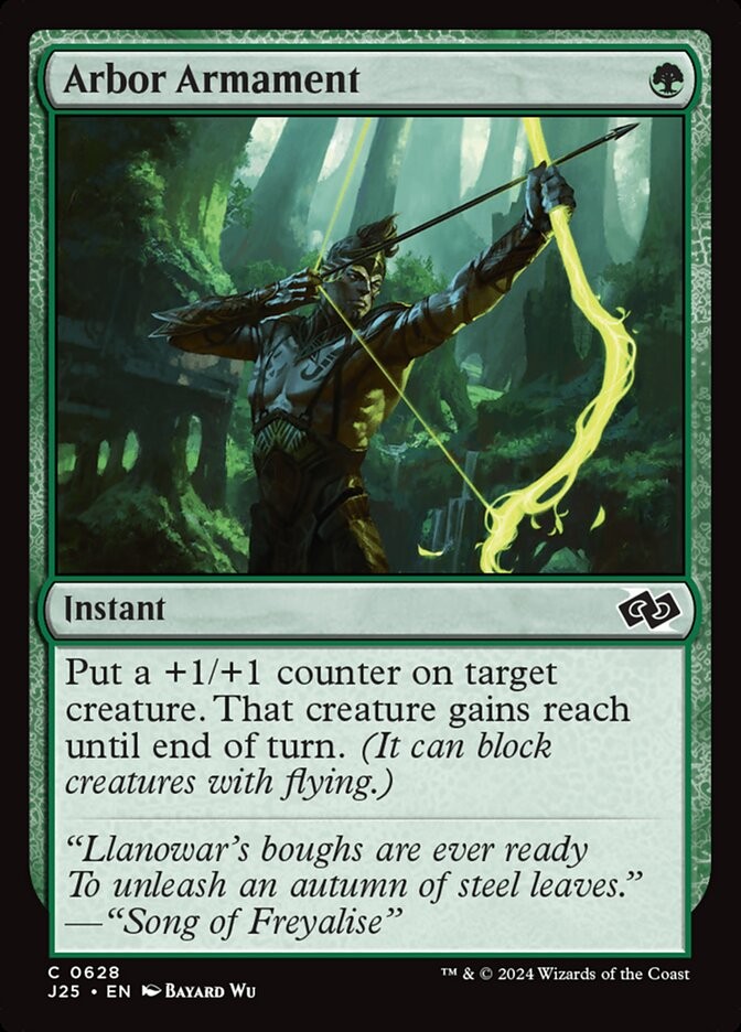 MTG Magic the Gathering Arbor Armament (628/779) Foundations