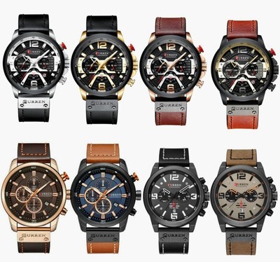 Curren Luxury Herren Sportuhren Quarz wasserdichte Armbanduhr Geschenk fürFreund