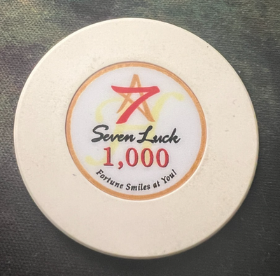 Seven Luck 韓国カジノチップ Seven Luck Casino - South Korea - 1000 Won - Casino Chip - RARE | eBay