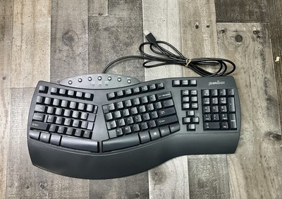 Perixx Keyboard PERIBOARD 512 USB Wired Full-Size Ergonomic Works Black
