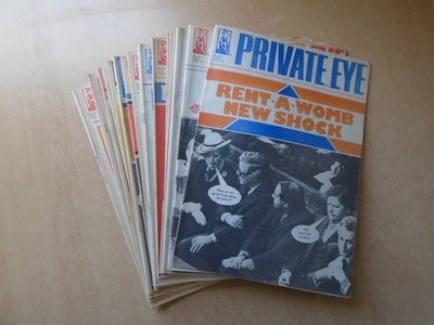 Private Eye - 24 different issues from 1985. See pics below.