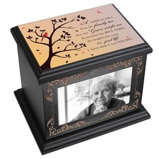 Cremation Urns for Human Ashes Adult Male or 9 L x 6.9 W x 7.5 H , Black