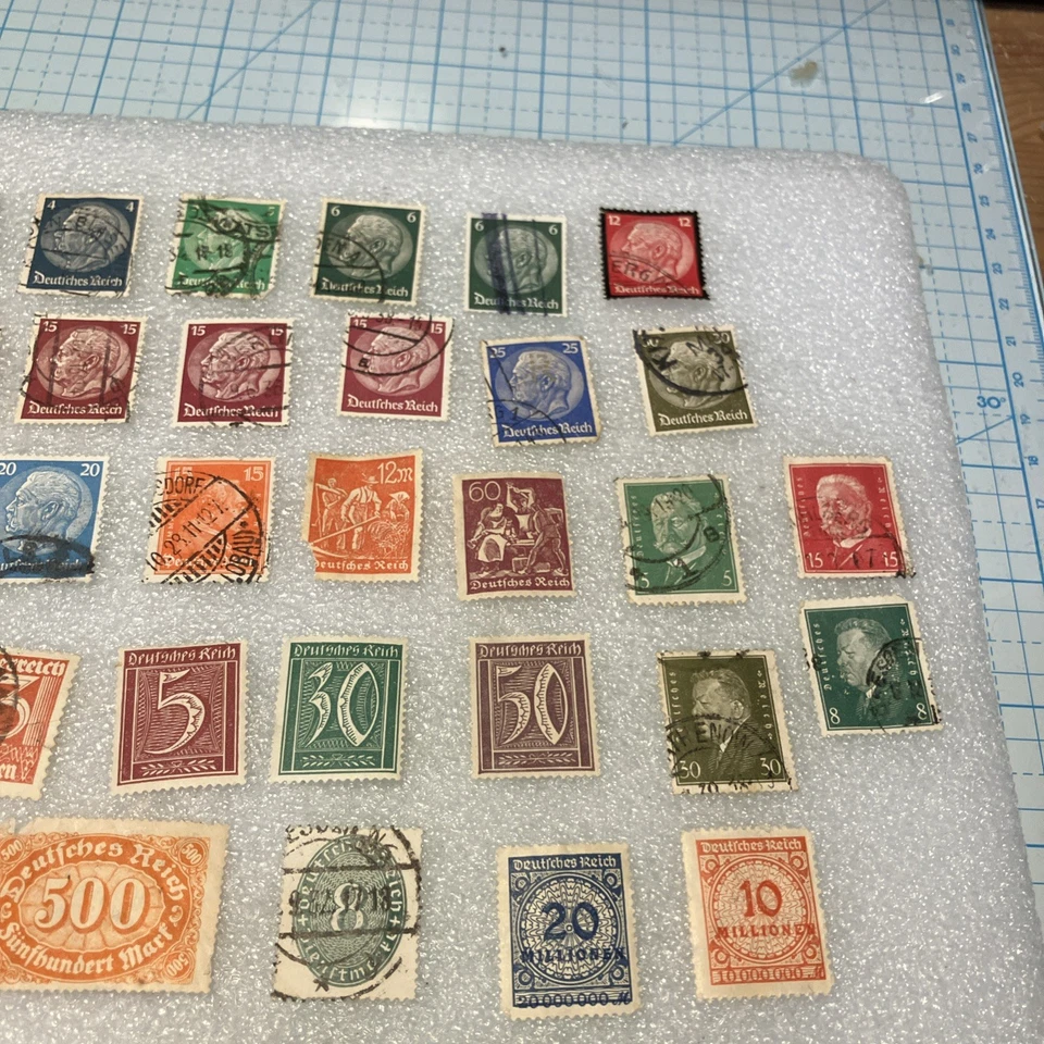 50 USED WWII 3rd Reich/Deutsches Reich Stamps Set, 1933-1945. $1 Ships. A DEAL! - Image 3 of 4