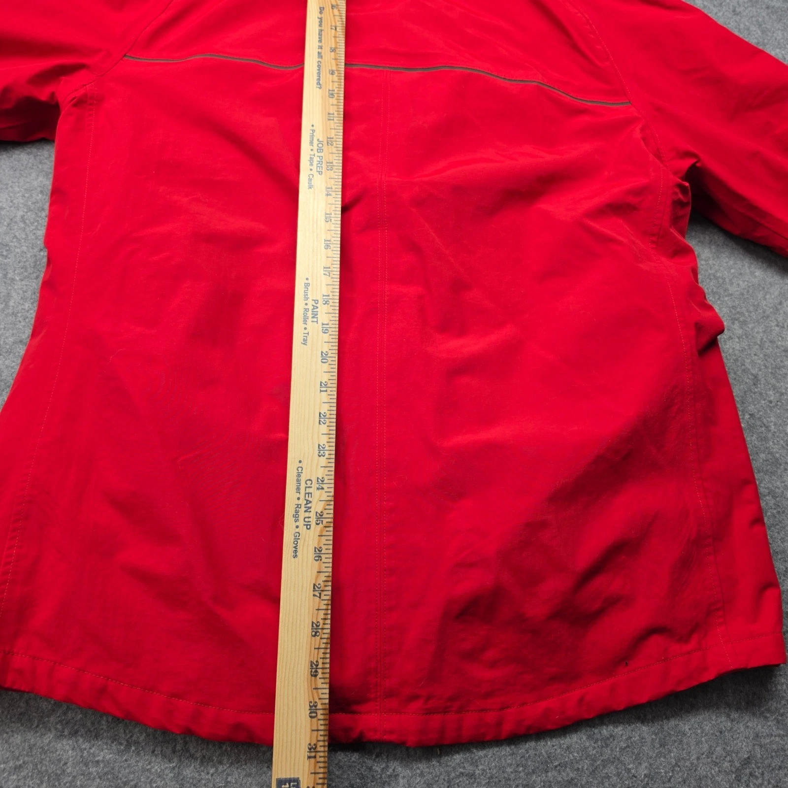 Lands End Mens Red Squall Waterproof Hooded Parka Jacket Medium 38-40 Fleece image 11