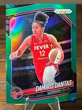 2025 Panini WNBA Prizm #42 Damiris Dantas Green Prizm Indiana Fever