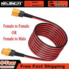 10AWG XT60 to XT60 Male Female Connector Adapter Battery Solar Extension Cable