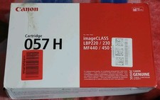 Canon Genuine 057H Black Toner Cartridge High Capacity - Sealed Box