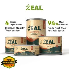 Zeal New Zealand Venison Wet Dog Food 6oz Can 12-Pack Grain-Free 22.10 per gallon