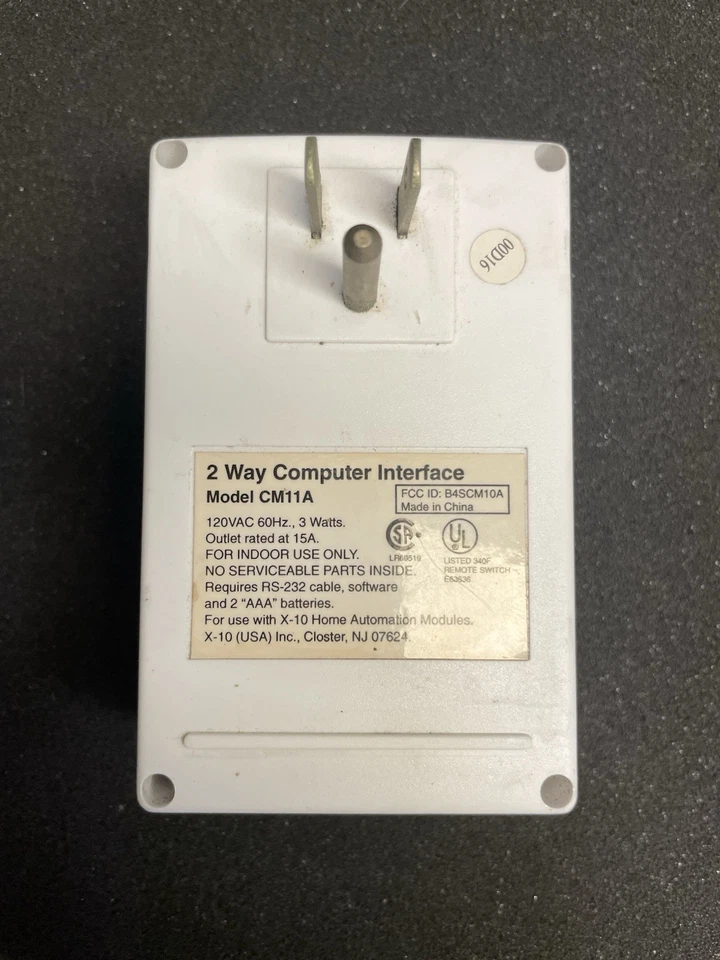 X-10 ACTIVEHOME 2 WAY COMPUTER INTERFACE CM11A MODULE - UNUSED - Image 2 of 3
