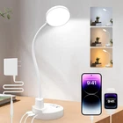 15W LED Desk Lamp with USB Charging Ports – Dimmable Table Lamp with 3 Color Tem