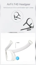 ResMed AirFit F40 Replacement Headgear with Frame including magnets sz standard.