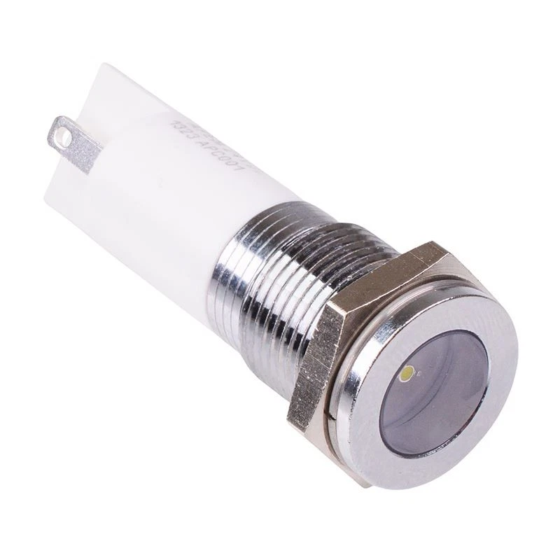 Weißes LED 14Mm Panel Indikator 110VAC APEM Q14F1CXXSW110 - Bild 1 von 1