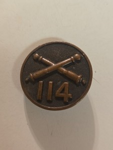 114th Coast Artilery Collar Insignia (Pre WW11)