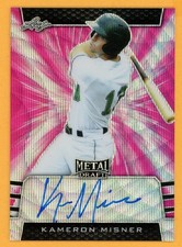 KAMERON MISNER 2019 Leaf Metal Pink Wave Autograph Rookie Card AUTO SER # /10. rookie card picture