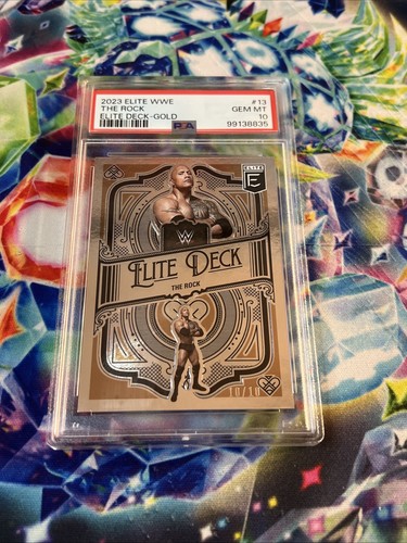 2023 THE ROCK ELITE DECK /10 PSA 10 POP 1 - Picture 2 of 3