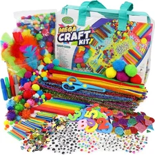 Mega Arts and Crafts Kit for Kids Age 4-8 - Toddler Art Supplies fo... Fast Ship