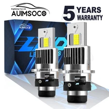 D2S D2C D2R D2H Full Front LED Headlight Bulbs Upgrade Kit Replace For HID White
